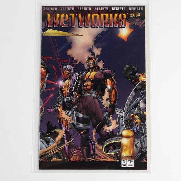 Wet Works #1 Rebirth Image Comic Book Magazine Polybag July 1994 - Picture 1 of 7